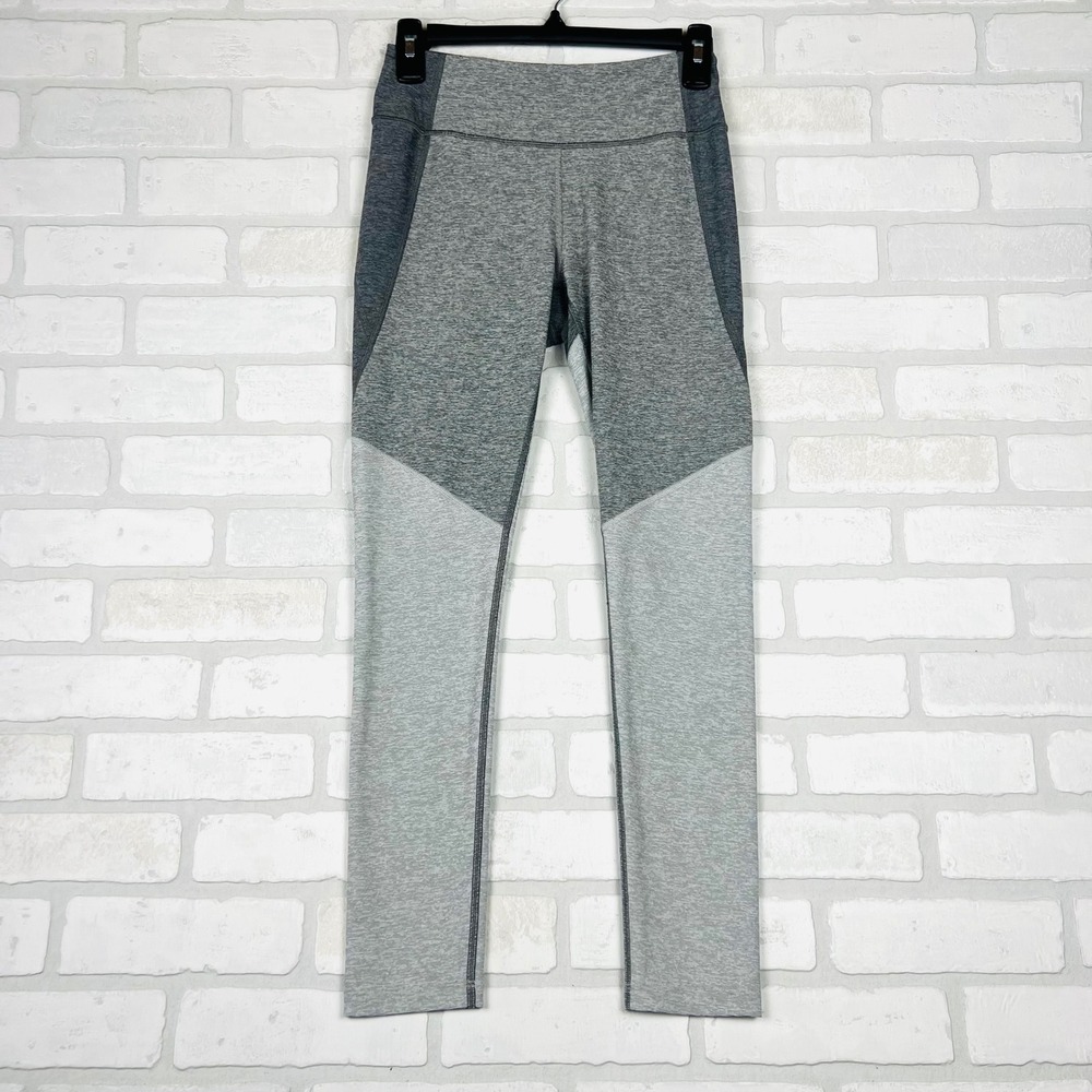 Outdoor Voices Womens Grey Colorblock High Rise Athletic Leggings Size Small‎
